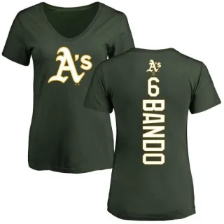 Sal Bando Women's Oakland Athletics Backer Slim Fit T-Shirt - Green