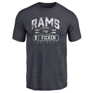 Sam Ficken Los Angeles Rams Flanker Tri-Blend T-Shirt - Navy