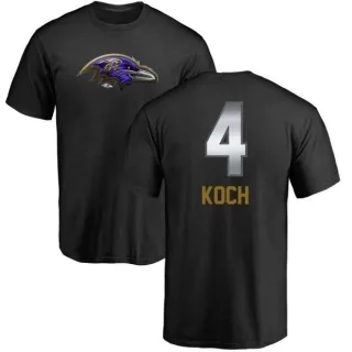 Sam Koch Baltimore Ravens Midnight Mascot T-Shirt - Black