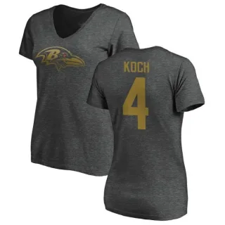 Sam Koch Women's Baltimore Ravens One Color T-Shirt - Ash