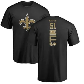 Sam Mills New Orleans Saints Backer T-Shirt - Black