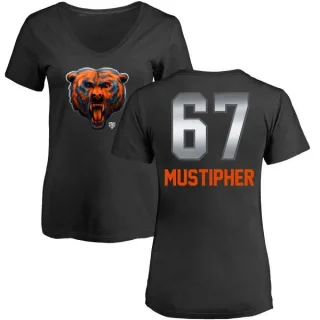 Sam Mustipher Women's Chicago Bears Midnight Mascot T-Shirt - Black