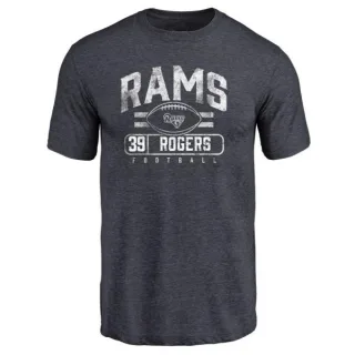 Sam Rogers Los Angeles Rams Flanker Tri-Blend T-Shirt - Navy