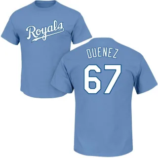 Samir Duenez Kansas City Royals Name & Number T-Shirt - Light Blue