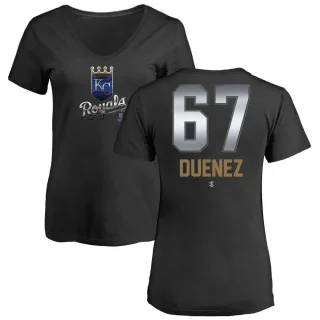 Samir Duenez Women's Kansas City Royals Midnight Mascot V-Neck T-Shirt - Black