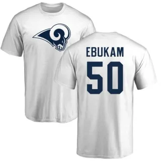 Samson Ebukam Los Angeles Rams Name & Number Logo T-Shirt - White