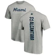 Sandy Alcantara Miami Marlins Backer T-Shirt - Ash