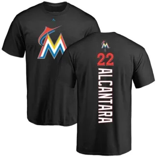 Sandy Alcantara Miami Marlins Backer T-Shirt - Black