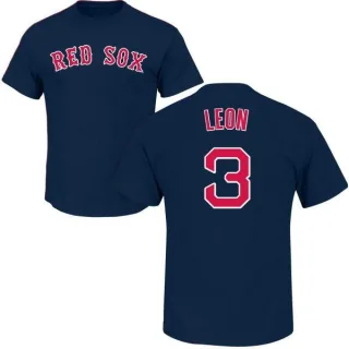 Sandy Leon Boston Red Sox Name & Number T-Shirt - Navy