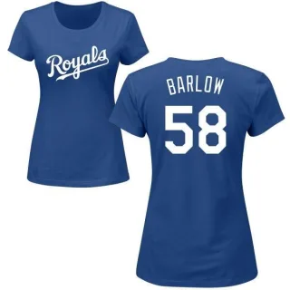 Scott Barlow Women's Kansas City Royals Name & Number T-Shirt - Royal