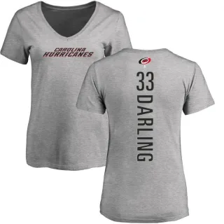 Scott Darling Women's Carolina Hurricanes Backer T-Shirt - Ash