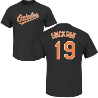 Scott Erickson Baltimore Orioles Name & Number T-Shirt - Black