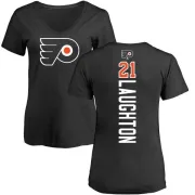 Scott Laughton Women's Philadelphia Flyers Backer T-Shirt - Black