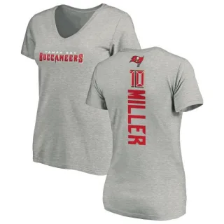 Scott Miller Women's Tampa Bay Buccaneers Backer V-Neck T-Shirt - Ash