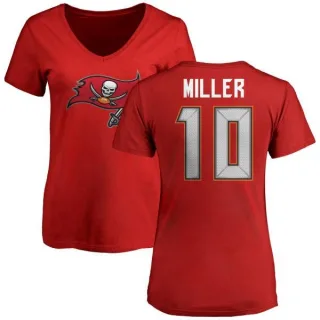 Scott Miller Women's Tampa Bay Buccaneers Name & Number Logo Slim Fit T-Shirt - Red