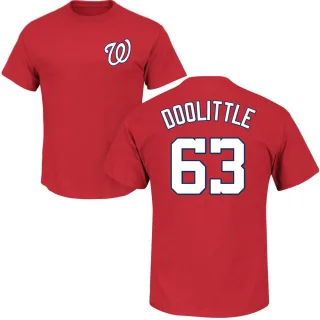 Sean Doolittle Washington Nationals Name & Number T-Shirt - Red