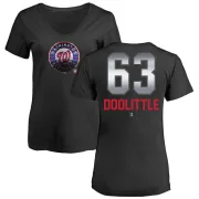 Sean Doolittle Women's Washington Nationals Midnight Mascot V-Neck T-Shirt - Black