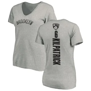 Sean Kilpatrick Women's Brooklyn Nets Ash Backer T-Shirt