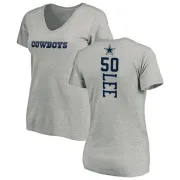 Sean Lee Women's Dallas Cowboys Backer Slim Fit T-Shirt - Ash