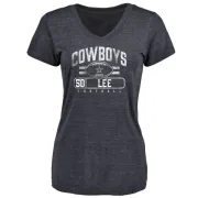 Sean Lee Women's Dallas Cowboys Flanker Tri-Blend T-Shirt - Navy