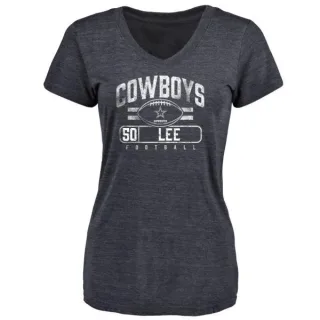 Sean Lee Women's Dallas Cowboys Flanker Tri-Blend T-Shirt - Navy