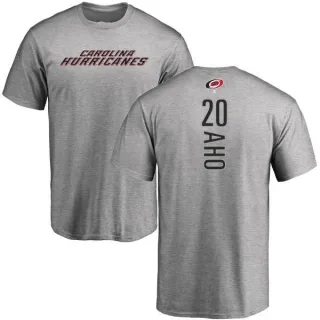 Sebastian Aho Carolina Hurricanes Backer T-Shirt - Ash