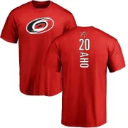 Sebastian Aho Carolina Hurricanes Backer T-Shirt - Red