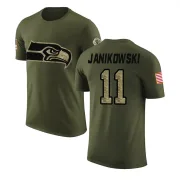 Sebastian Janikowski Seattle Seahawks Olive Salute to Service Legend T-Shirt