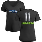 Sebastian Janikowski Women's Seattle Seahawks Midnight Mascot T-Shirt - Black