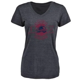 Semyon Varlamov Women's Colorado Avalanche Insignia Tri-Blend T-Shirt - Navy