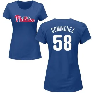 Seranthony Dominguez Women's Philadelphia Phillies Name & Number T-Shirt - Royal