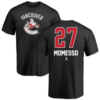 Sergio Momesso Vancouver Canucks Name and Number Banner Wave T-Shirt - Black