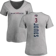 Seth Jones Women's Columbus Blue Jackets Backer T-Shirt - Ash