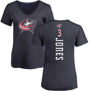 Seth Jones Women's Columbus Blue Jackets Backer T-Shirt - Navy