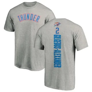 Shai Gilgeous-Alexander Oklahoma City Thunder Ash Backer T-Shirt