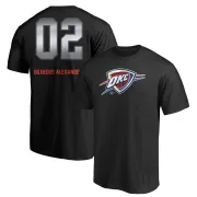 Shai Gilgeous-Alexander Oklahoma City Thunder Black Midnight Mascot T-Shirt