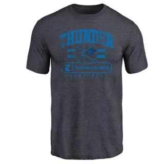 Shai Gilgeous-Alexander Oklahoma City Thunder Navy Baseline Tri-Blend T-Shirt