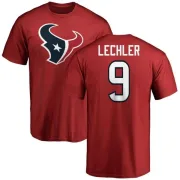 Shane Lechler Houston Texans Name & Number Logo T-Shirt - Red