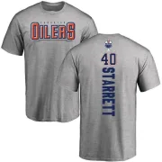 Shane Starrett Edmonton Oilers Backer T-Shirt - Ash