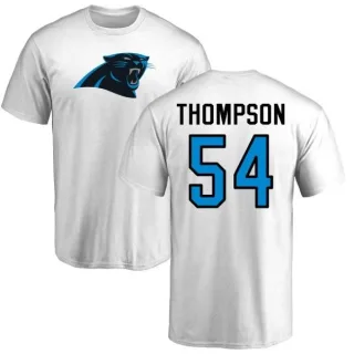 Shaq Thompson Carolina Panthers Name & Number Logo T-Shirt - White