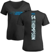 Shaq Thompson Women's Carolina Panthers Backer Slim Fit T-Shirt - Black