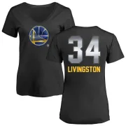 Shaun Livingston Women's Golden State Warriors Black Midnight Mascot T-Shirt