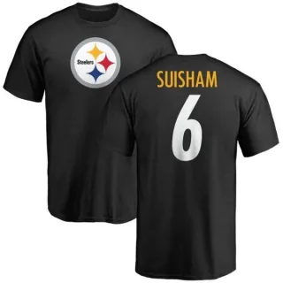 Shaun Suisham Pittsburgh Steelers Name & Number Logo T-Shirt - Black