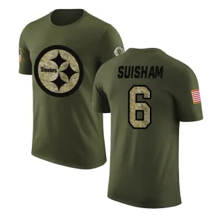 Shaun Suisham Pittsburgh Steelers Olive Salute to Service Legend T-Shirt