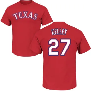 Shawn Kelley Texas Rangers Name & Number T-Shirt - Red