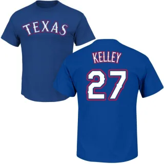 Shawn Kelley Texas Rangers Name & Number T-Shirt - Royal