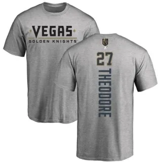 Shea Theodore Vegas Golden Knights Backer T-Shirt - Heathered Gray