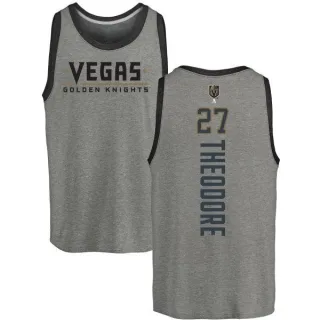 Shea Theodore Vegas Golden Knights Backer Tri-Blend Tank - Heathered Gray