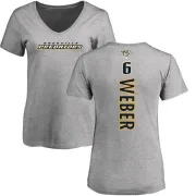 Shea Weber Women's Nashville Predators Backer T-Shirt - Ash