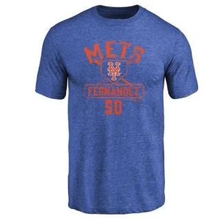 Sid Fernandez New York Mets Base Runner Tri-Blend T-Shirt - Royal